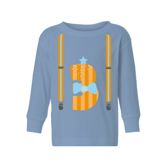 Awkward Styles 3rd Birthday Toddler Long Sleeve Shirt Boys Suit Kids T-Shirt