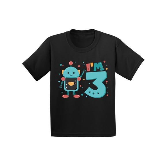 Awkward Styles 3rd Birthday Toddler Shirt Robot Shirt Birthday Shirt Gifts for 3 Year Third Birthday Shirt 3rd Year Old Shirt My 3rd Birthday Gifts for Birthday Boy Birthday Gifts