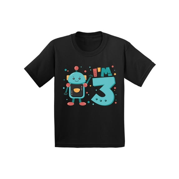 Awkward Styles 3rd Birthday Toddler Shirt Robot Shirt Birthday Shirt Gifts for 3 Year Third Birthday Shirt 3rd Year Old Shirt My 3rd Birthday Gifts for Birthday Boy Birthday Gifts