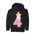 thumbnail image 1 of Awkward Styles 4th Birthday Girl Toddler Hoodie Little Star Fleece Hooded Sweatshirt for Kids, 1 of 4