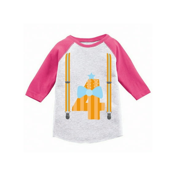 Awkward Styles 4th Birthday T-Shirt Boys Suit Toddler Raglan Shirt