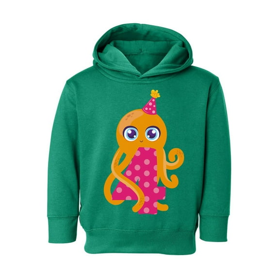 Awkward Styles 4th Birthday Toddler Hoodie Cute Octopus Fleece Hooded Sweatshirt for Kids