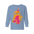 thumbnail image 1 of Awkward Styles 4th Birthday Toddler Long Sleeve Shirt Cute Octopus Kids T-Shirt, 1 of 4