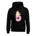 thumbnail image 1 of Awkward Styles 5th Birthday Girl Hoodies for Kids Little Star Hooded Youth Sweatshirt, 1 of 4