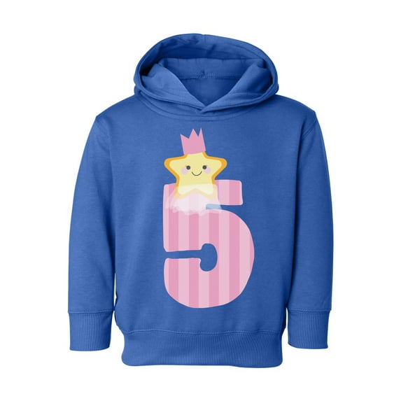 Awkward Styles 5th Birthday Girl Toddler Hoodie Little Star Fleece Hooded Sweatshirt for Kids