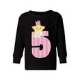 thumbnail image 1 of Awkward Styles 5th Birthday Girl Toddler Long Sleeve Shirt Little Star Kids T-Shirt, 1 of 4
