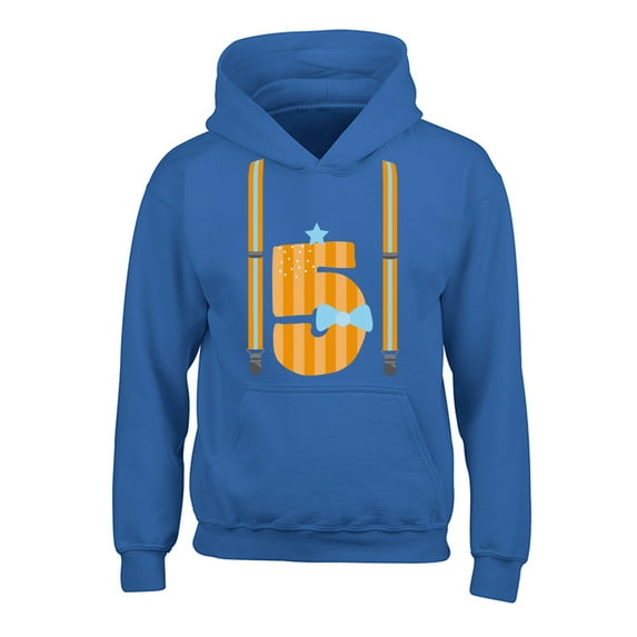 Awkward Styles 5th Birthday Hoodies for Kids Boys Suit Hooded Youth Sweatshirt