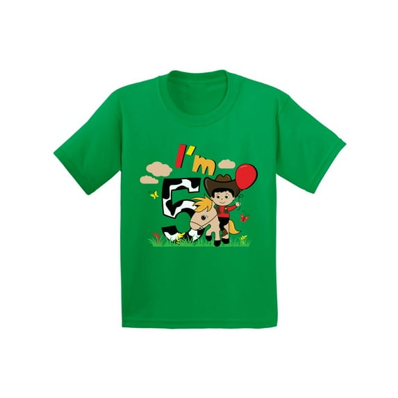Awkward Styles 5th Birthday Shirt Cute Cowboy Birthday Shirt Gifts for 5 Year Old Fifth Birthday Shirt 5th Year Old Shirt My 5th Birthday Gifts for Birthday Boy Birthday Gifts