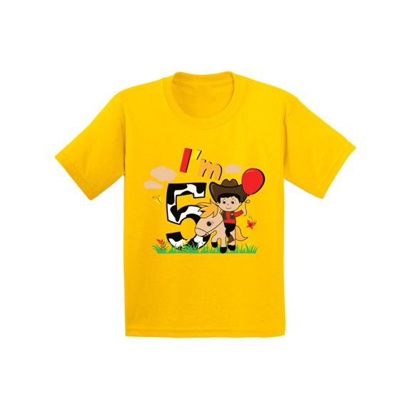 Awkward Styles 5th Birthday Shirt Cute Cowboy Birthday Shirt Gifts for 5 Year Old Fifth Birthday Shirt 5th Year Old Shirt My 5th Birthday Gifts for Birthday Boy Birthday Gifts