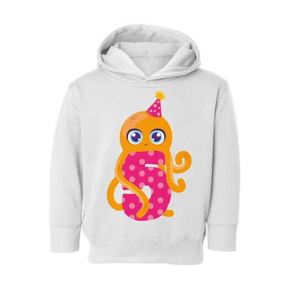 Awkward Styles 5th Birthday Toddler Hoodie Cute Octopus Fleece Hooded Sweatshirt for Kids