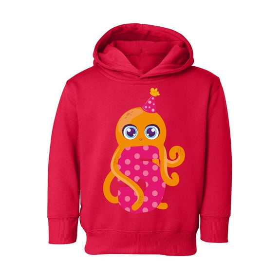 Awkward Styles 5th Birthday Toddler Hoodie Cute Octopus Fleece Hooded Sweatshirt for Kids