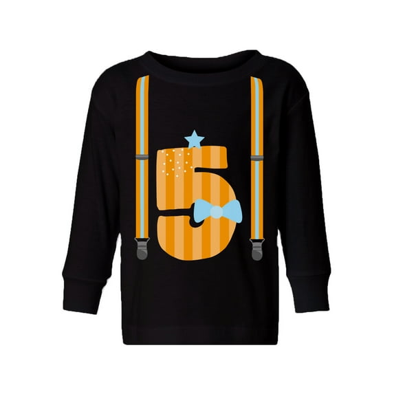 Awkward Styles 5th Birthday Toddler Long Sleeve Shirt Boys Suit Kids T-Shirt