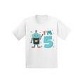 thumbnail image 1 of Awkward Styles 5th Birthday Toddler Shirt Robot Birthday Shirt Gifts for 5 Year Old Fifth Birthday Shirt 5th Year Old Shirt My 5th Birthday Gifts for Birthday Boy Birthday Gifts, 1 of 4