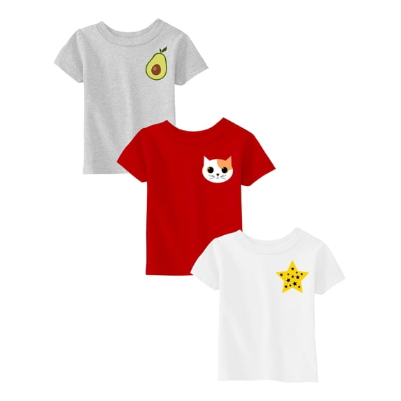 Awkward Styles 6 Month Baby Girl Clothes 6M Shirt Six Months Baby Shirts 6M Baby Girl Shirt 6M Baby Outfits Avocado Cat Star Pack of 3