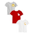 thumbnail image 1 of Awkward Styles 6 Month Baby Girl Clothes 6M Shirt Six Months Baby Shirts 6M Baby Girl Shirt 6M Baby Outfits Lion Llama Giraffe Pack of 3, 1 of 3