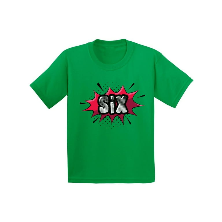 Kids Boy Girl 6 Year Old Birthday Superhero Tshirt Kids Boy Girl 6 Year Old Birthday Superhero Tshirt