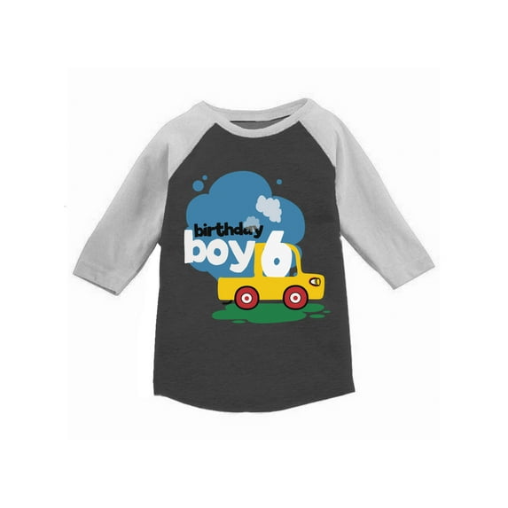 Awkward Styles 6th Birthday T-shirt Pickup Raglan Shirt Kids