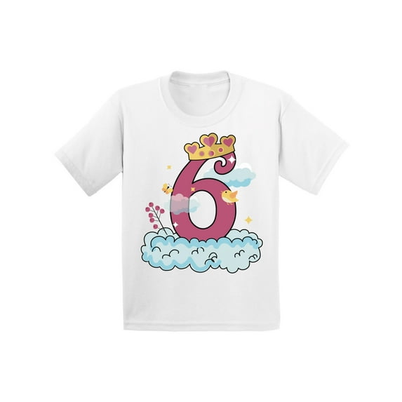 Awkward Styles 6th Birthday T-shirt Princess Kids T Shirts
