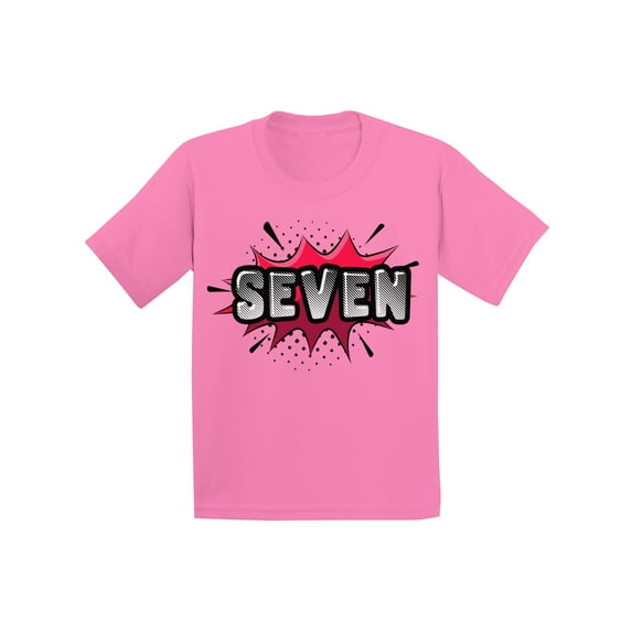 Awkward Styles 7th Birthday T-shirt Superhero Kids T Shirts