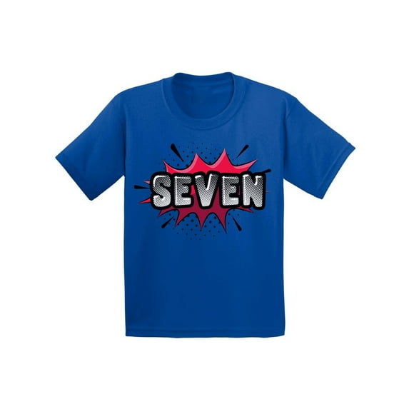 Awkward Styles 7th Birthday T-shirt Superhero Kids T Shirts