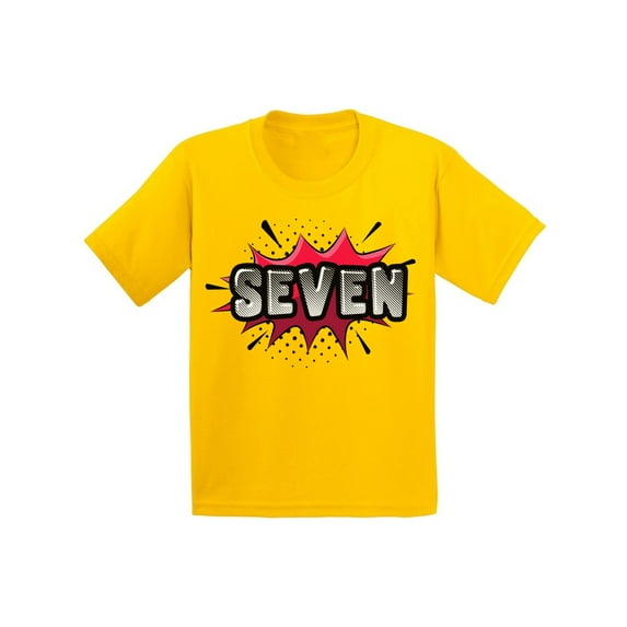 Awkward Styles 7th Birthday T-shirt Superhero Kids T Shirts