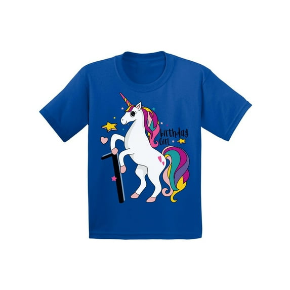 Awkward Styles 7th Birthday T-shirt Unicorn Kids T Shirts