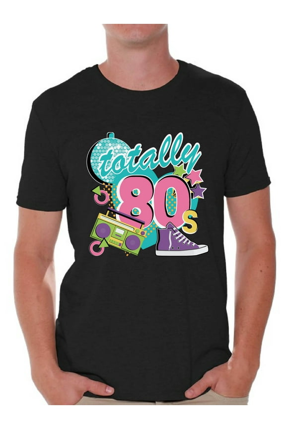 80s Party Shirt Totally 80's Shirt 80s T-shirt Mens 80s Accessories 80s Rock T Shirt 80s T Shirt Neon T-Shirt 80s Costume 80s Clothes for Men 80s Outfit 80s Party Boy