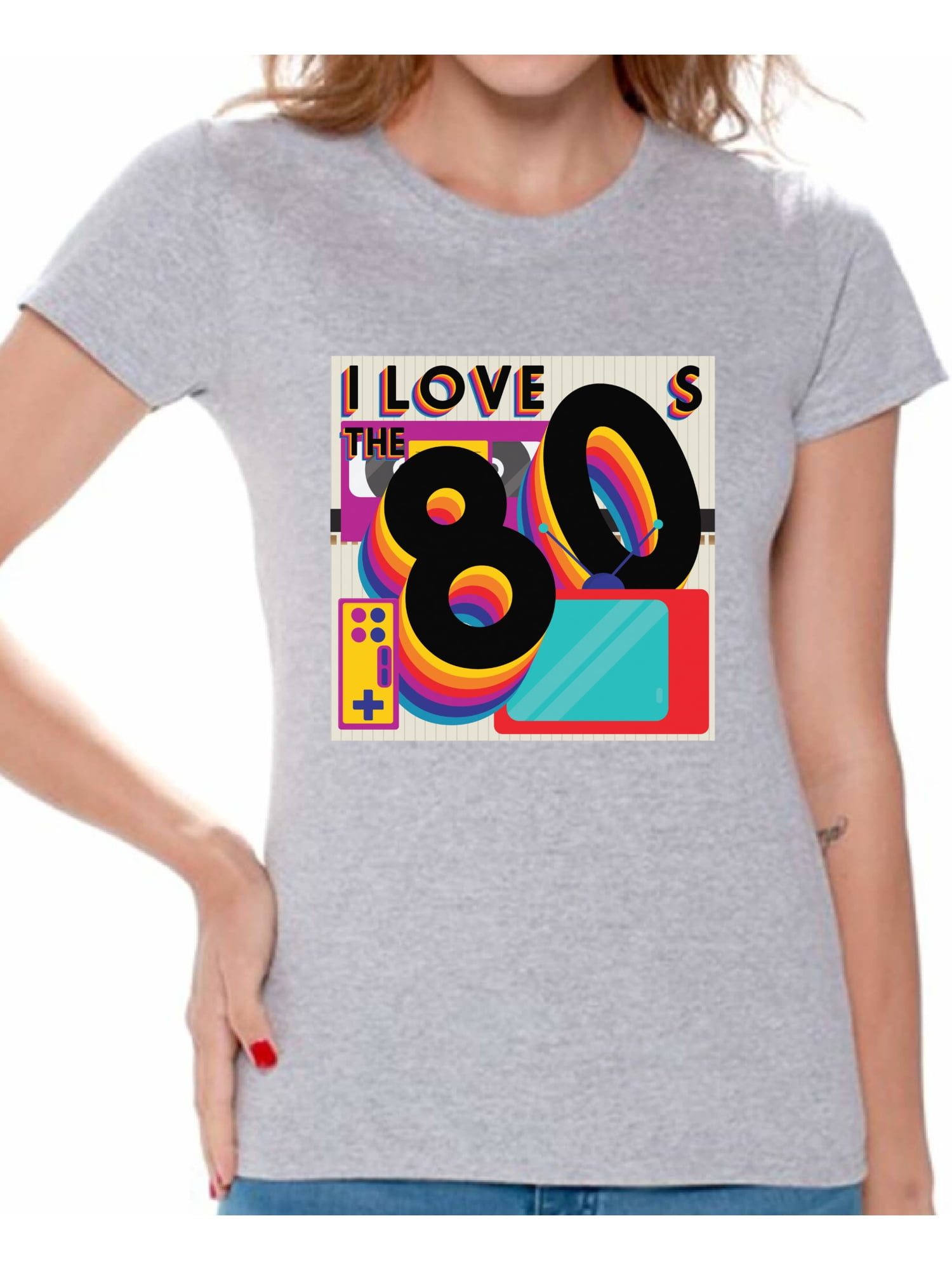 I Love The 80'S T-Shirt Women Men Girl I Love The 80'S T-Shirt Women Men Girl