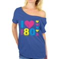 thumbnail image 1 of Awkward Styles 80s T-shirt Off Shoulder Baggy 80s Costumes Party 80s Tops I Love the 80s Shirt 80s Rock T Shirt 80s Party Girl Shirt 80's Off the Shoulder Shirt 80s Theme Shirts, 1 of 4