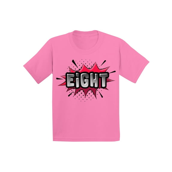 Awkward Styles 8th Birthday T-shirt Superhero Kids T Shirts