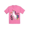 thumbnail image 1 of Awkward Styles 8th Birthday T-shirt Unicorn Kids T Shirts, 1 of 4
