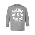 thumbnail image 1 of Awkward Styles 8th Birthday Youth Long Sleeve T-shirt It's My Eighth B-day Crewneck Tee for Kids Unisex Youth Tee This is What an Amazing 8 Year Old Looks Like, 1 of 4