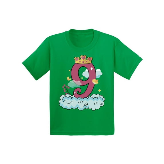Awkward Styles 9th Birthday T-shirt Princess Kids T Shirts