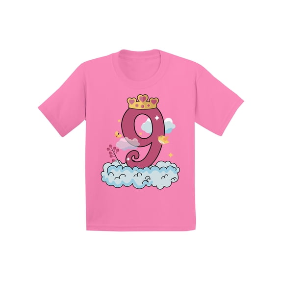 Awkward Styles 9th Birthday T-shirt Princess Kids T Shirts