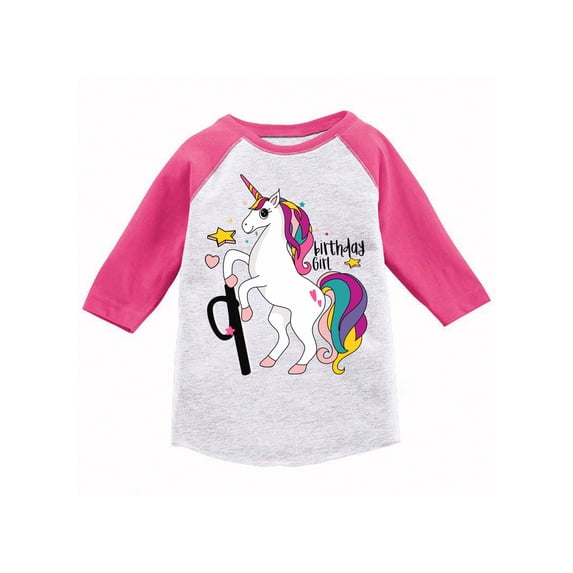 Awkward Styles 9th Birthday T-shirt Unicorn Raglan Shirt Kids