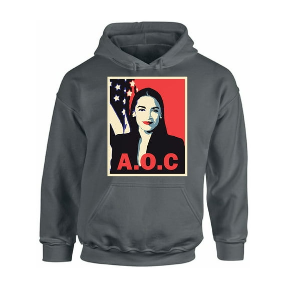Awkward Styles AOC Hooded Sweater Ocasio Sweatshirt Alexandria Ocasio-Cortez Unisex Hoodies Patriotic Sweatshirt Made in USA Clothing AOC Hoodie American Style Ocasio Hoodie Ocasio-Cortez Outfit