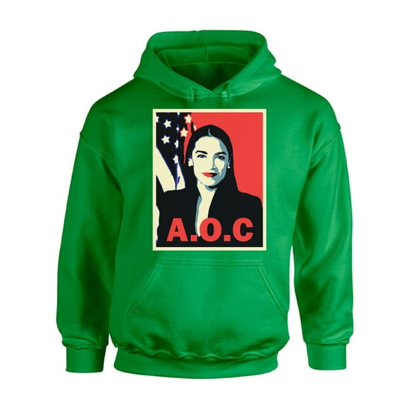 Awkward Styles AOC Hooded Sweater Ocasio Sweatshirt Alexandria Ocasio-Cortez Unisex Hoodies Patriotic Sweatshirt Made in USA Clothing AOC Hoodie American Style Ocasio Hoodie Ocasio-Cortez Outfit
