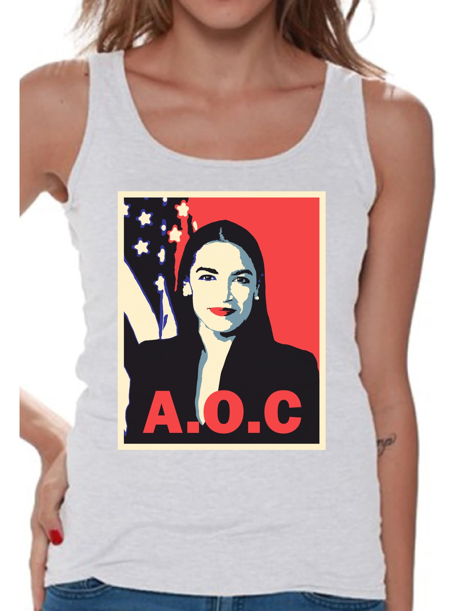 Awkward Styles AOC Women's Tanks Ocasio Ladies Tank Top Alexandria ...