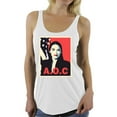 thumbnail image 1 of Awkward Styles AOC Women's Tanks Ocasio Racerback Tank Top Alexandria Ocasio-Cortez T-Shirts Patriotic Shirts Made in USA AOC Tshirt American Style Ocasio Shirt for Wife Ocasio-Cortez Outfit, 1 of 4