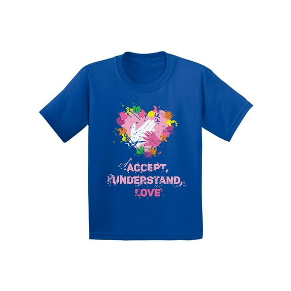 Awkward Styles Accept Understand Love Autism Shirt Kids Youth Autism Awareness T-shirt Autism Awareness T Shirt Autistic Pride Autism Puzzle Shirts for Kids Boys Autism Shirt Autism Gifts for Girls