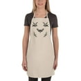 thumbnail image 1 of Awkward Styles Adjustable Unisex Bib Apron - Moth Design Apron, 1 of 4