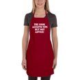 thumbnail image 1 of Awkward Styles Adjustable Unisex Bib Apron for Cooking - The Cook Accepts Tips, But Not Advice - Funny Design Apron, 1 of 4