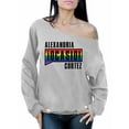 thumbnail image 1 of Awkward Styles Alexandria Ocasio Oversized Women's Sweater LGBTQ Off The Shoulder Sweatshirts Patriotic Sweater Made in USA AOC Off The Shoulder Sweater American Style Ocasio Sweatshirt Cortez Outfit, 1 of 4