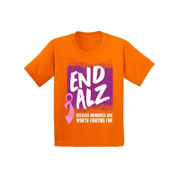 Awkward Styles Alzheimer Youth Shirt Alzheimers Awareness Shirt for Kids Endalz T Shirt for Boys Endalz Shirts for Girls Alzheimers Awareness Gifts for Little One Alzheimer Clothing for Children