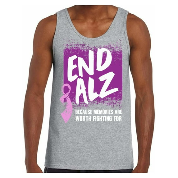 Awkward Styles Alzheimers Awareness Shirts Alzheimer Clothing for Men Endalz Tank Top for Men Alzheimer Shirts Alzheimers Awareness Clothes for Men Alzheimer Tank Top Endalz Tshirt Endalz Gifts