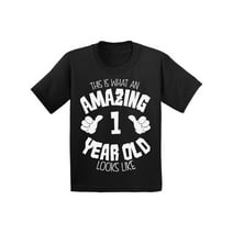 Awkward Styles Amazing 1st Birthday T-shirt It's My First B-day Baby Shirt Boys Girls This is What an Amazing 1 Year Old Looks Like