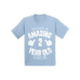 thumbnail image 1 of Awkward Styles Amazing 2nd Birthday T-shirt for Boys It's My Second B-day Baby Girl Shirt This is What an Amazing 2 Year Old Looks Like, 1 of 4