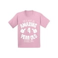 thumbnail image 1 of Awkward Styles Amazing 4th Birthday T-shirt It's My Fourth B-day Toddler Shirt Boys Girls This is What an Amazing 4 Year Old Looks Like, 1 of 4
