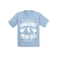 thumbnail image 1 of Awkward Styles Amazing 4th Birthday T-shirt It's My Fourth B-day Toddler Shirt Boys Girls This is What an Amazing 4 Year Old Looks Like, 1 of 4