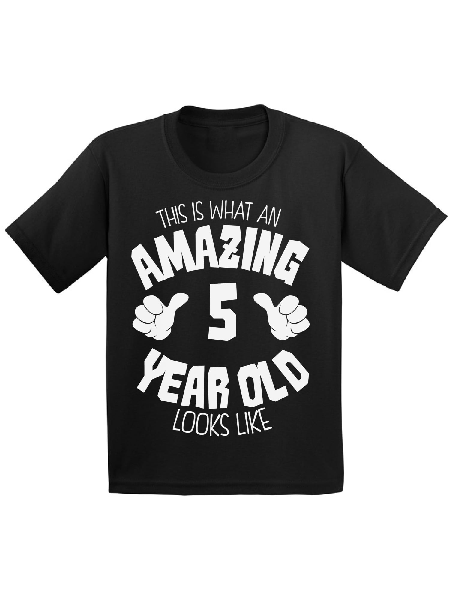 Awkward Styles Amazing 5th Birthday T-shirt It's My Fifth B-day Toddler ...